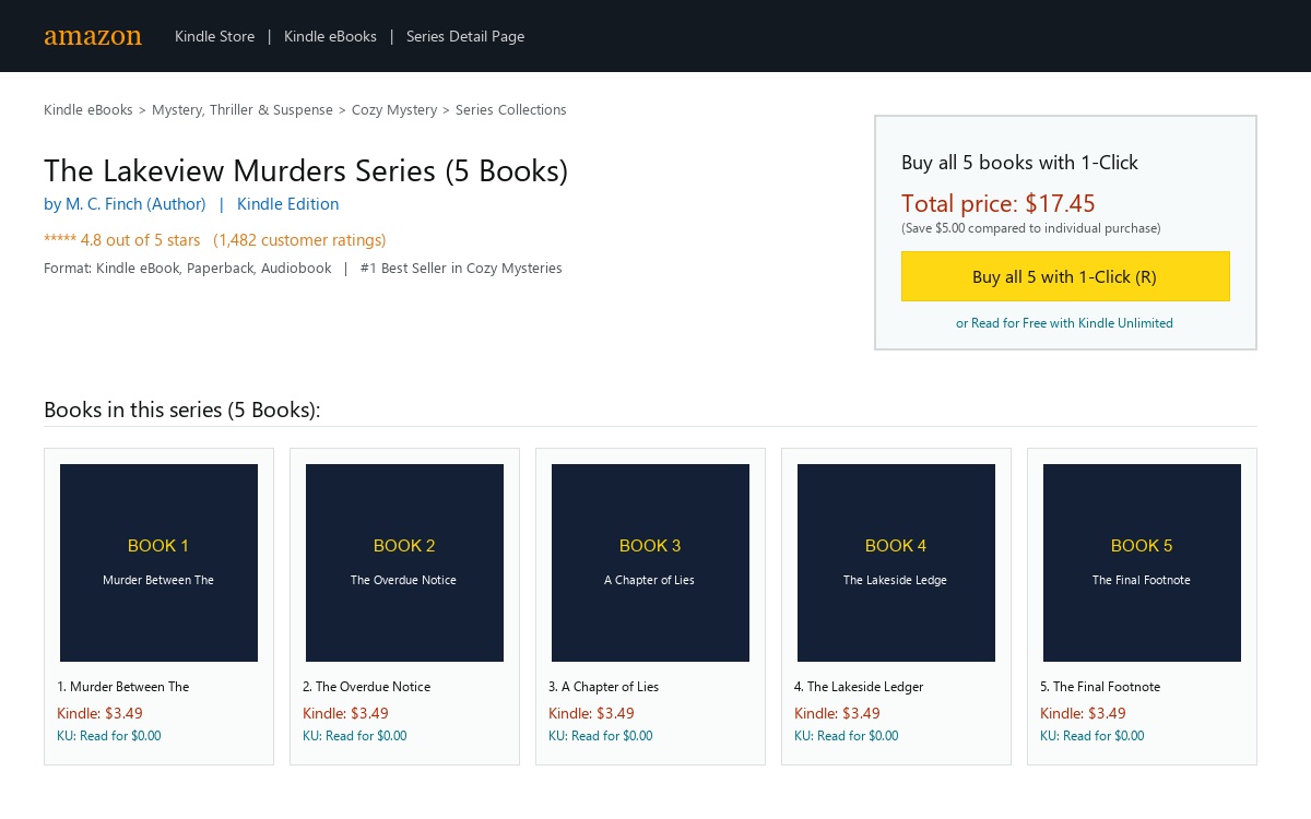 Amazon Series Page Preview