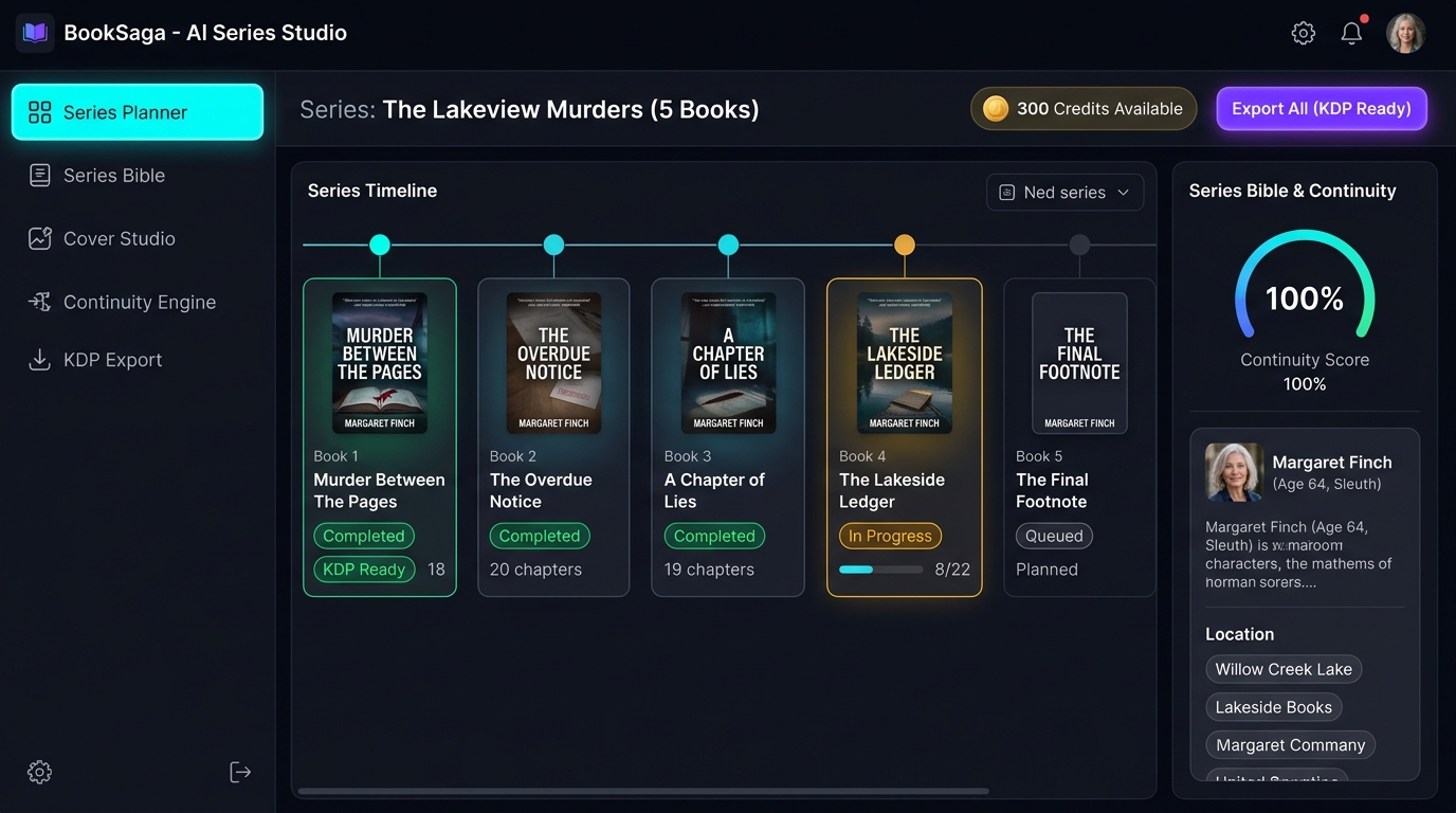 BookSaga Interactive Dashboard Screenshot